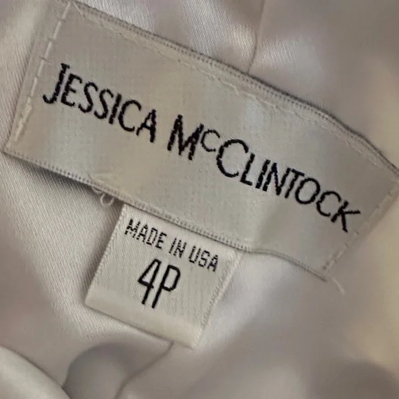 Jessica McClintock Elegant White Dress - Picture 2 of 4